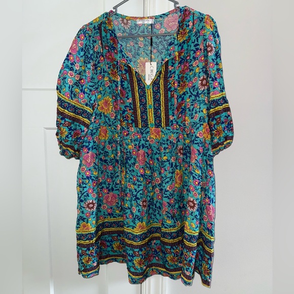 Gant Dresses & Skirts - Gant Floral Dress with Blue and Pink Accents